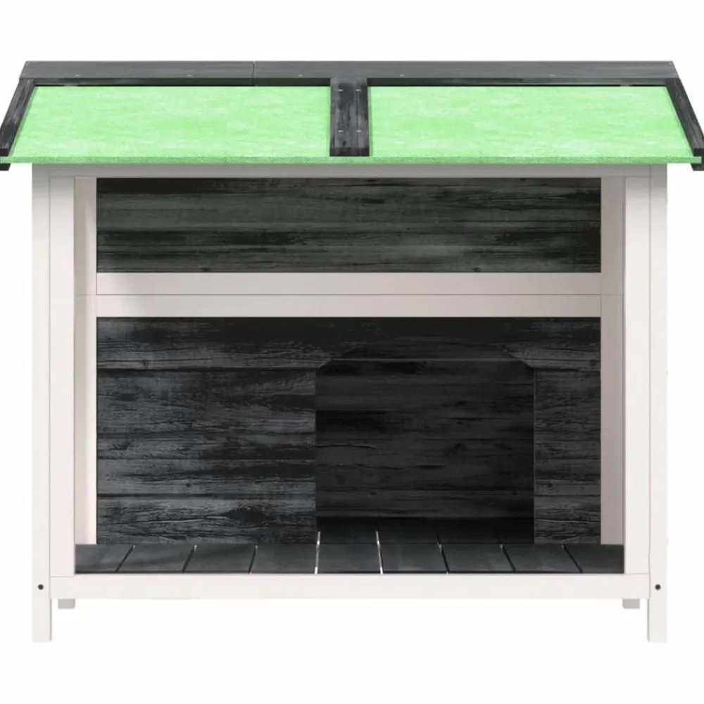 vidaXL Productos Para Mascotas-Caseta para perros madera maciza de pino 96x87x80,5 cm
