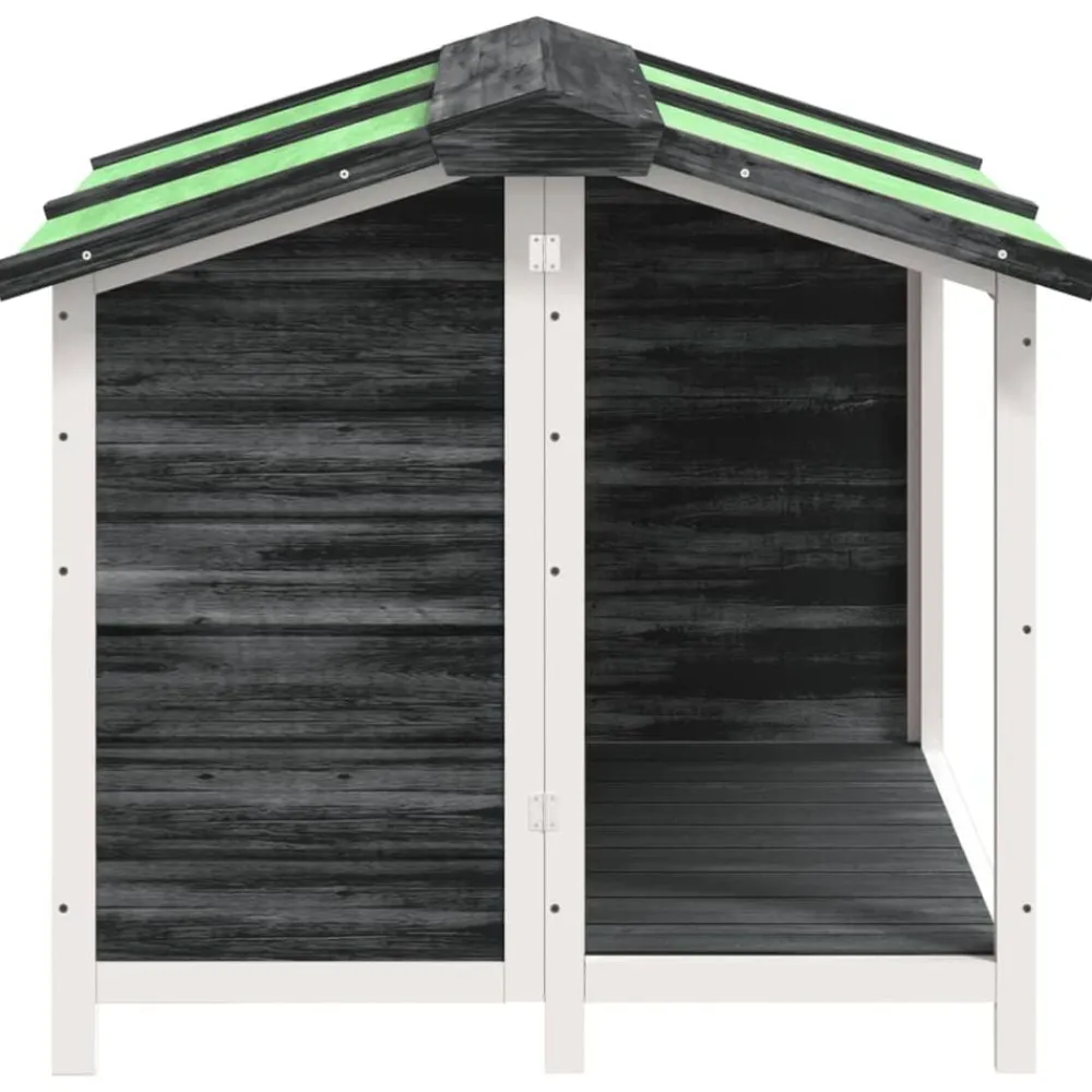 vidaXL Productos Para Mascotas-Caseta para perros madera maciza de pino 96x87x80,5 cm