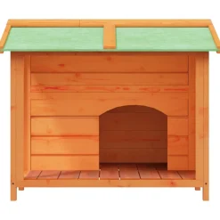 vidaXL Caseta para perros madera maciza de pino marrón 96x87x80,5 cm Marr&oacute;n Sale