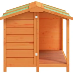 vidaXL Caseta para perros madera maciza de pino marrón 96x87x80,5 cm Marr&oacute;n Sale