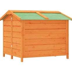 vidaXL Caseta para perros madera maciza de pino marrón 96x87x80,5 cm Marr&oacute;n Sale