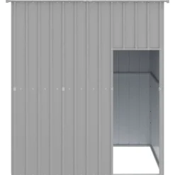 vidaXL Caseta perros tejado acero galvanizado 165x153x181cm Gris claro Sale