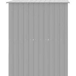 vidaXL Caseta perros tejado acero galvanizado 165x153x181cm Gris claro Sale