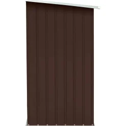 vidaXL Casetilla para leña acero galvanizado marrón 163x83x154 cm Marr&oacute;n Online