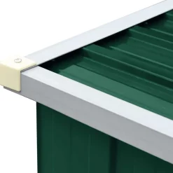 vidaXL Accesorios Para Hornos De Leña Y Chimeneas-Casetilla para leña acero galvanizado 330x84x152 cm