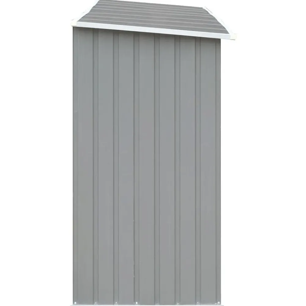vidaXL Accesorios Para Hornos De Leña Y Chimeneas-Casetilla para leña acero galvanizado 330x84x152 cm