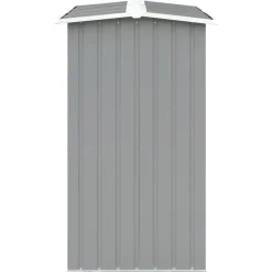 vidaXL Casetilla para leña acero galvanizado 330x92x153 cm Gris Outlet