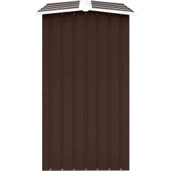 vidaXL Accesorios Para Hornos De Leña Y Chimeneas-Casetilla para leña acero galvanizado marrón 330x92x153 cm