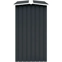 vidaXL Casetilla para leña acero galvanizado 330x92x153 cm Antracita Online