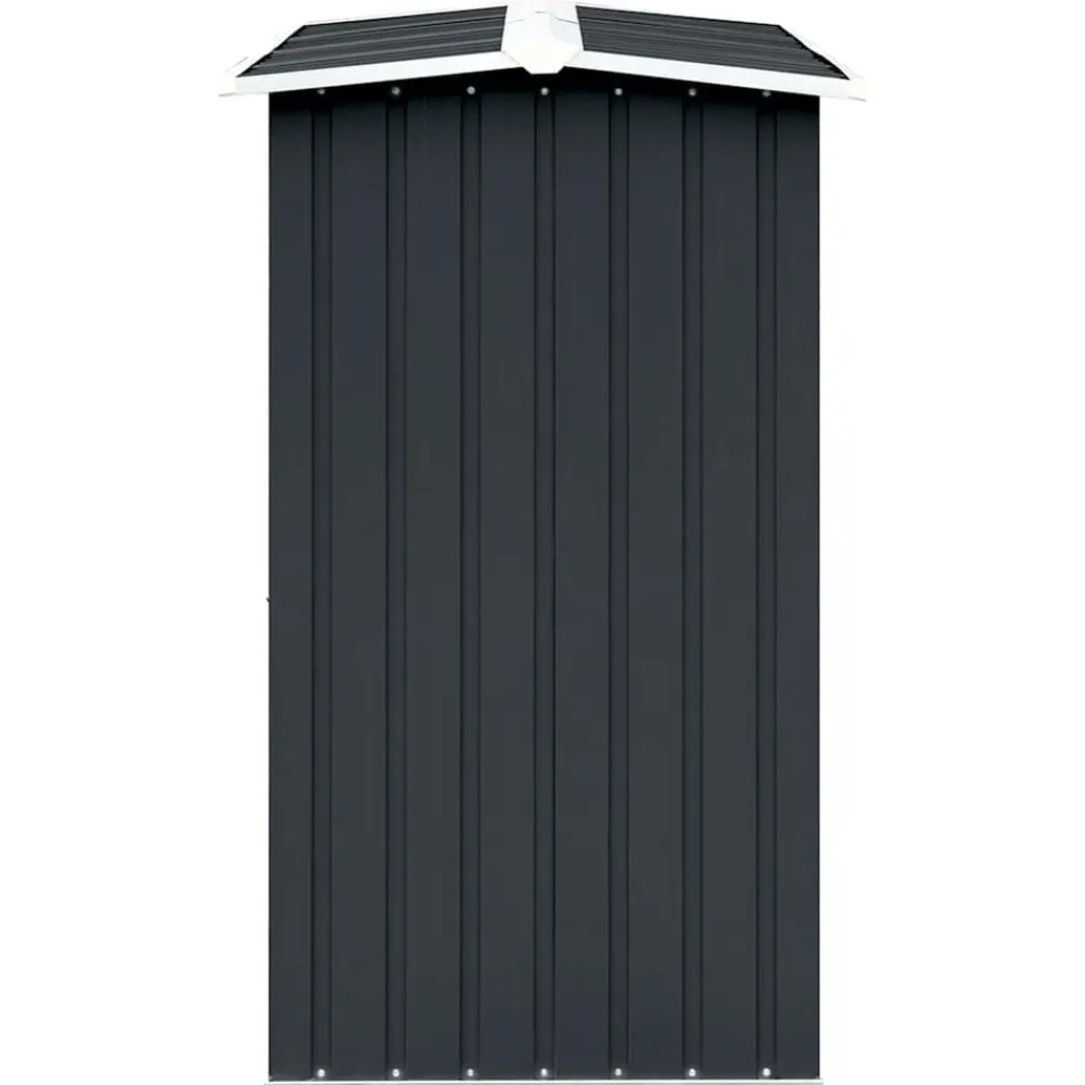 vidaXL Casetilla para leña acero galvanizado 330x92x153 cm Antracita Online