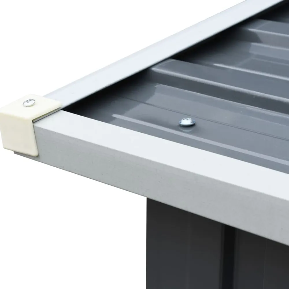 vidaXL Accesorios Para Hornos De Leña Y Chimeneas-Casetilla para leña acero galvanizado 172x91x154 cm
