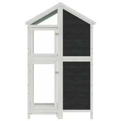 vidaXL Productos Para Mascotas-Casita para pájaros madera maciza pino 97x81x152 cm