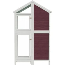 vidaXL Productos Para Mascotas-Casita para pájaros madera maciza pino color 97x81x152 cm