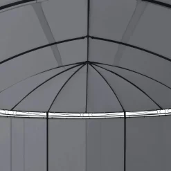 vidaXL Cenador con cortinas gris 520x349x255 cm Antracita Hot