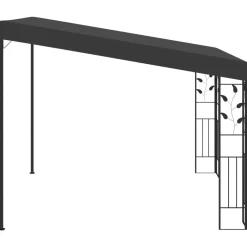 vidaXL Jardín-Cenador con montaje en la pared 3x3x2,5 m