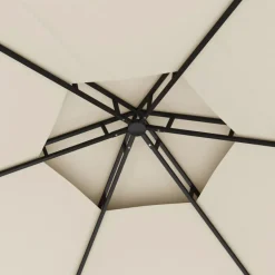 vidaXL Cenador con paredes laterales 3,1x2,7 m Crema Hot