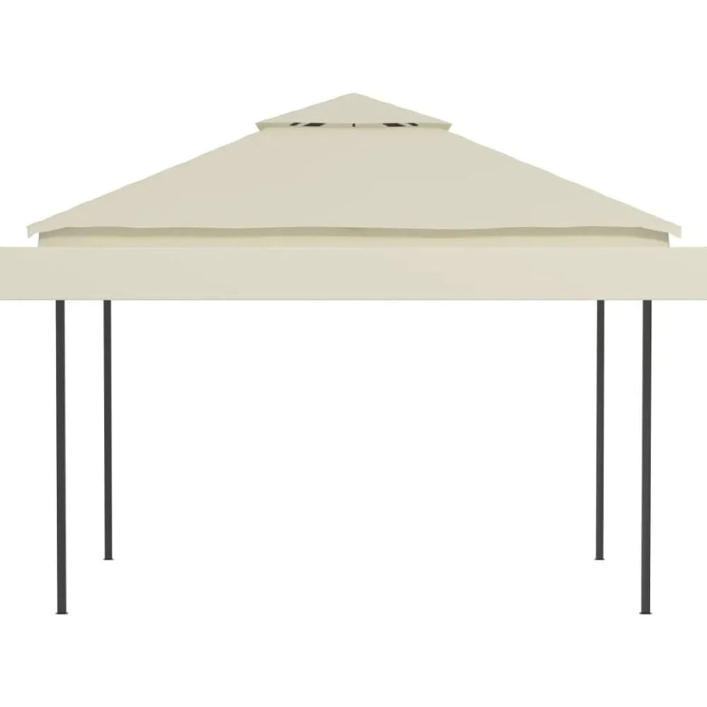 vidaXL Jardín-Cenador con tejado doble extensible 3x3x2,75m 180g/m²