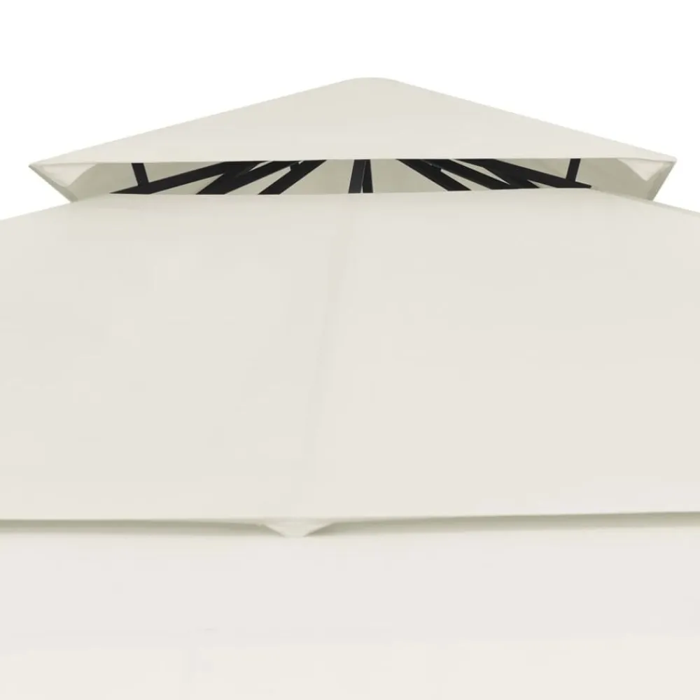 vidaXL Jardín-Cenador con tejado doble extensible 3x3x2,75m 180g/m²