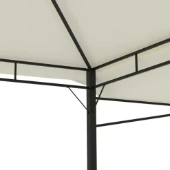 vidaXL Jardín-Cenador con tejado doble extensible 3x3x2,75m 180g/m²