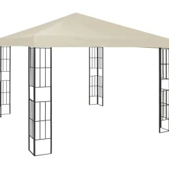 vidaXL Jardín-Cenador con tira de luces LED 3x3 m