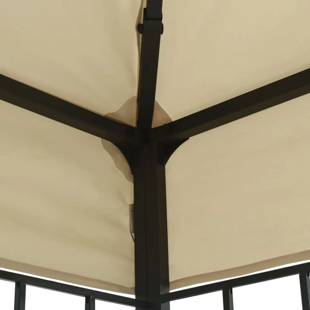 vidaXL Jardín-Cenador con tira de luces LED 3x3 m