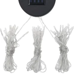 vidaXL Jardín-Cenador con tira de luces LED 3x3 m