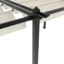 vidaXL Jardín-Cenador de jardín con techo retráctil aluminio 3x6 m