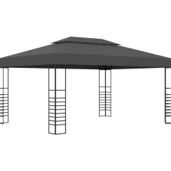 vidaXL Jardín-Cenador gris 3x4 m