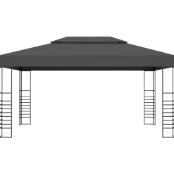 vidaXL Jardín-Cenador gris 3x4 m