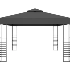 vidaXL Jardín-Cenador gris 3x4 m