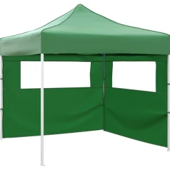 vidaXL Jardín-Cenador plegable con 2 paredes 3x3 m