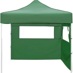 vidaXL Jardín-Cenador plegable con 2 paredes 3x3 m