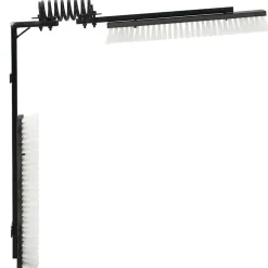 vidaXL Cepillos para Ganado Ajustable Negro y 84 x 10 x 91 cm PVC White Sale