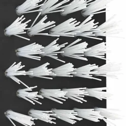 vidaXL Cepillos para Ganado Ajustable Negro y 84 x 10 x 91 cm PVC White Sale