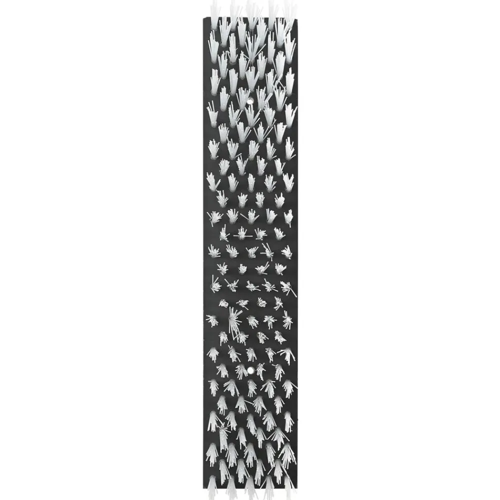 vidaXL Cepillos para Ganado Negro y 50 x 10 x 6.5 cm Plástico y Acero White