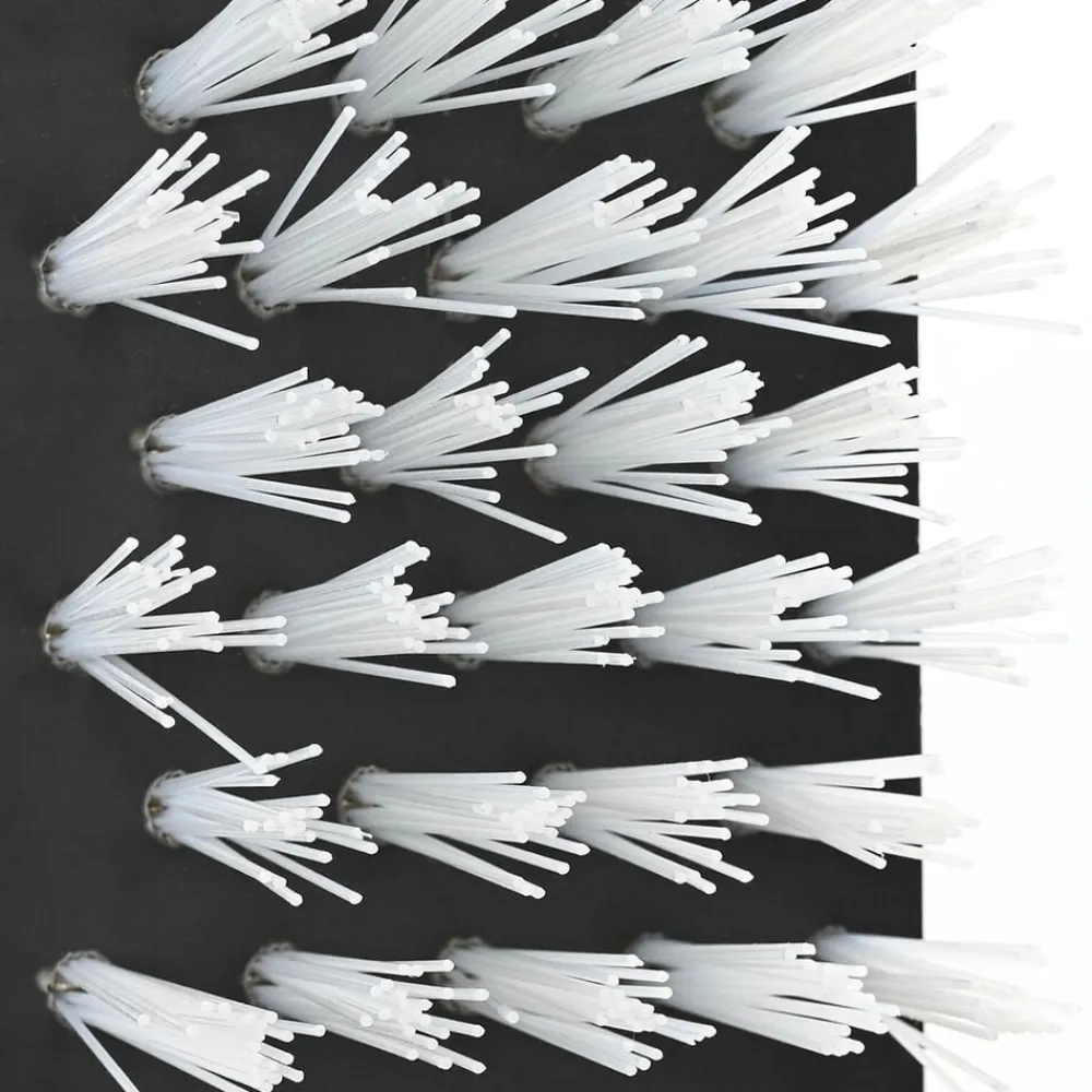 vidaXL Cepillos para Ganado Negro y 50 x 10 x 6.5 cm Plástico y Acero White