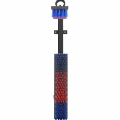 vidaXL Cepillos para Ganado Ajustable Rojo y Azul 84 x 10 x 91 cm PVC Azul y rojo Clearance