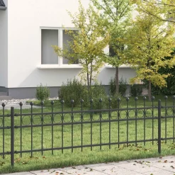 vidaXL Vallas De Jardín-Cerca Anillada Tilburg Negro 200 x 130 cm
