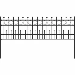 vidaXL Vallas De Jardín-Cerca con Anillo de Pinchos Horst Negro 200 x 130 cm