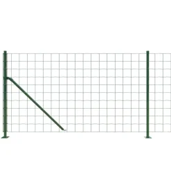 vidaXL Vallas De Jardín-Cerca de alambre con brida 0,8x10 m