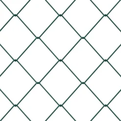 vidaXL Vallas De Jardín-Cerca de eslabones de cadena Verde 2 x 10 m Acero