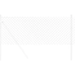 vidaXL Cerca de eslabones de cadena Plateado 10 x 0,4 m Acero galvanizado New