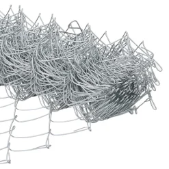vidaXL Cerca de eslabones de cadena Plateado 10 x 0,4 m Acero galvanizado New
