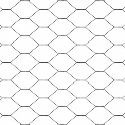 vidaXL Cerca Hexagonal 0,4 x 10 m PVC Gris New