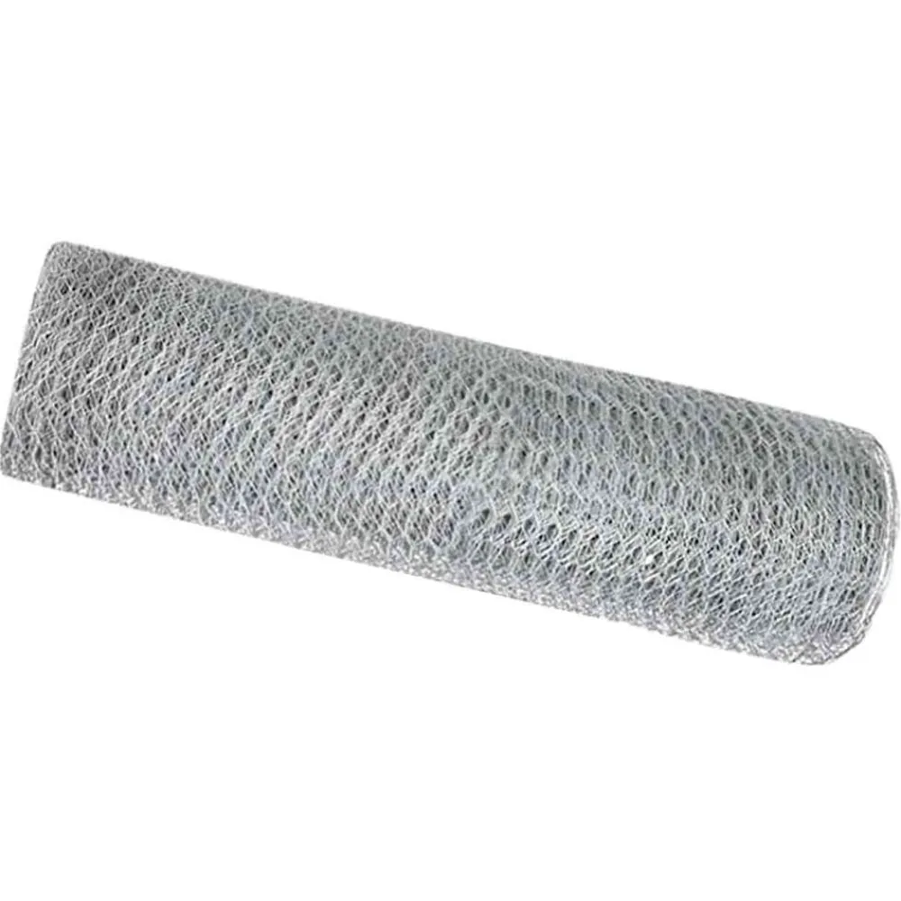 vidaXL Cerca Hexagonal Plateado 0,6 x 10 m Acero galvanizado Clearance