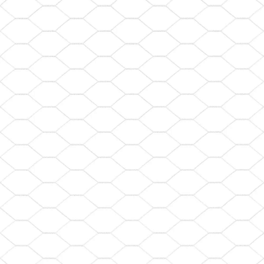 vidaXL Cerca Hexagonal Plateado 0,6 x 10 m Acero galvanizado Clearance