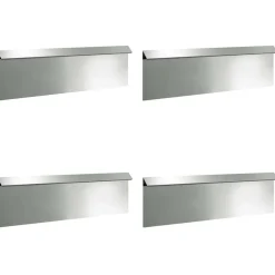 vidaXL Cercas para caracoles 8 pcs Plateado Acero galvanizado Best