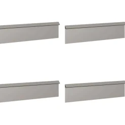 vidaXL Vallas De Jardín-Cercas para caracoles 8 pcs Oxidado Acero autopatinable