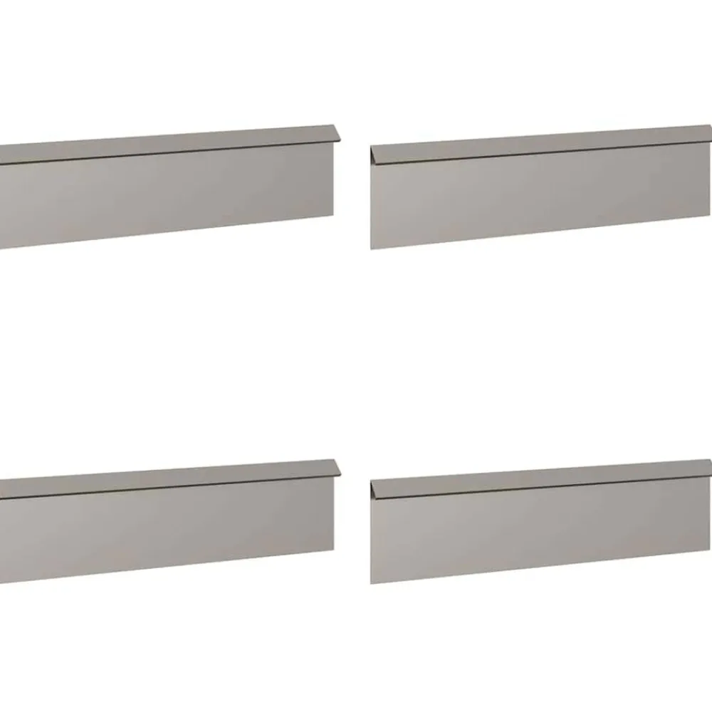 vidaXL Vallas De Jardín-Cercas para caracoles 8 pcs Oxidado Acero autopatinable