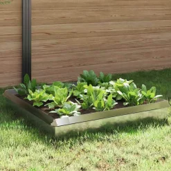 vidaXL Vallas De Jardín-Cercas para caracoles 8 pcs Plateado